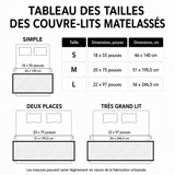 Margaux - Chemin de lit matelassé Paisible Tortue Crique