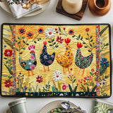 Valérie - Set de table matelassé Poule