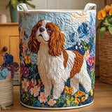 Panier à Linge Matelassé - Fleuri