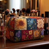 Philippine - Trousse de toilette matelassée Fleurs