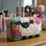 Odile - Trousse de toilette matelassée Motif Floral