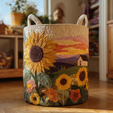 Panier à Linge Matelassé - Soleil Florissant