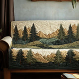 Élise - Housse de canapé matelassée Paysage Forestier Serein