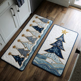 Domitille - Tapis de cuisine Hivernal à Arbre Enneigé