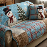 Adèle - Housse de canapé matelassée Motif de Noël