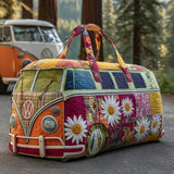 Sac de Voyage Avec Rembourrage Sentier Fleuri