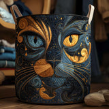 Panier à Linge Matelassé - Chat Galactique
