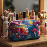 Guillemette - Trousse de toilette matelassée Voyage Galactique