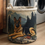 Panier à Linge Matelassé - Berger Allemand