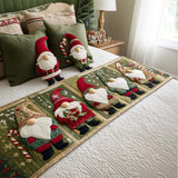 Juliette - Chemin de lit matelassé Gnome Rassemblement