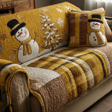 Adèle - Housse de canapé matelassée Motif de Noël
