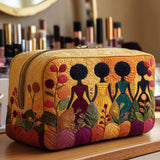 Edwige - Trousse de toilette matelassée Détails Dorés