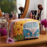 Domitille - Trousse de toilette matelassée Horizon Doré