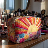 Clotilde - Trousse de toilette matelassée Horizon Doré
