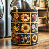 Panier à Linge Matelassé - Tournesol