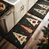 Bertille - Tapis de cuisine De Noël à Pin Doré