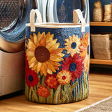 Panier à Linge Matelassé - Tournesol