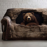 Camélia - Housse de canapé matelassée Ours Grizzly