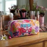 Violette - Trousse de toilette matelassée Combi Floral Rétro