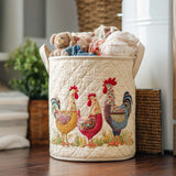 Panier à Linge Matelassé - Joyeux Poulailler