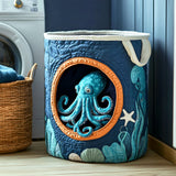 Panier à Linge Matelassé - Pieuvre Cachée