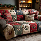 Laure - Housse de canapé matelassée Petites Pattes de Noël