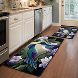 Bérénice - Tapis de cuisine Colibri et Fleurs