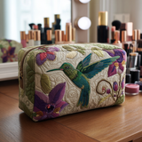 Mélanie - Trousse de toilette matelassée Jardin de Colibri