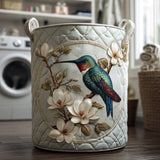 Panier à Linge Matelassé - Colibri en Dentelle