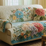Camille - Housse de canapé matelassée Couleur Ivoire