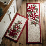 Honorine - Tapis de cuisine Hivernal à Détails Enneigés
