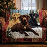 Marion - Housse de canapé matelassée Labrador Retriever