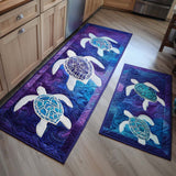 Jade - Tapis de cuisine Tortue Marine
