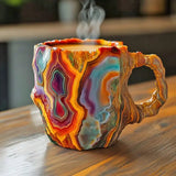 Tasses à Café avec des Cristaux Minéraux Encastrés