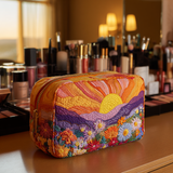 Agathe - Trousse de toilette matelassée Lumière du Matin