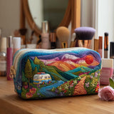 Victoire - Trousse de toilette matelassée Montagnes Lumineuses
