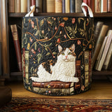 Panier à Linge Matelassé - Chat Mystique