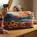 Roxane - Trousse de toilette matelassée Voyage dans Nature