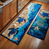 Mathilde - Tapis de cuisine Atmosphère Océanique Élégant