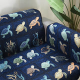 Odile - Housse de canapé matelassée Motif Océanique