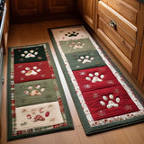 Thaïs - Tapis de cuisine Empreintes de Patte Accueillants