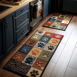 Clémence - Tapis de cuisine Empreintes de Patte Accueillants