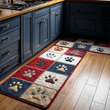 Brigitte - Tapis de cuisine Empreintes de Patte