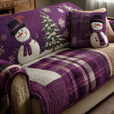 Adèle - Housse de canapé matelassée Motif de Noël