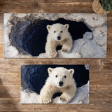 Suzon - Tapis de cuisine Hivernal à Détails Enneigés