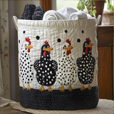 Panier à Linge Matelassé - À Pois