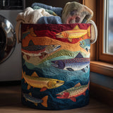 Panier à Linge Matelassé - Truite Fantaisie