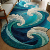 Océane - Tapis décoratif Forme Personnalisée Vagues Océaniques