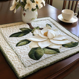Margaux - Set de table matelassé Rustique Magnolia Floraison
