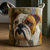 Panier à Linge Matelassé - Bouledogue Rustique